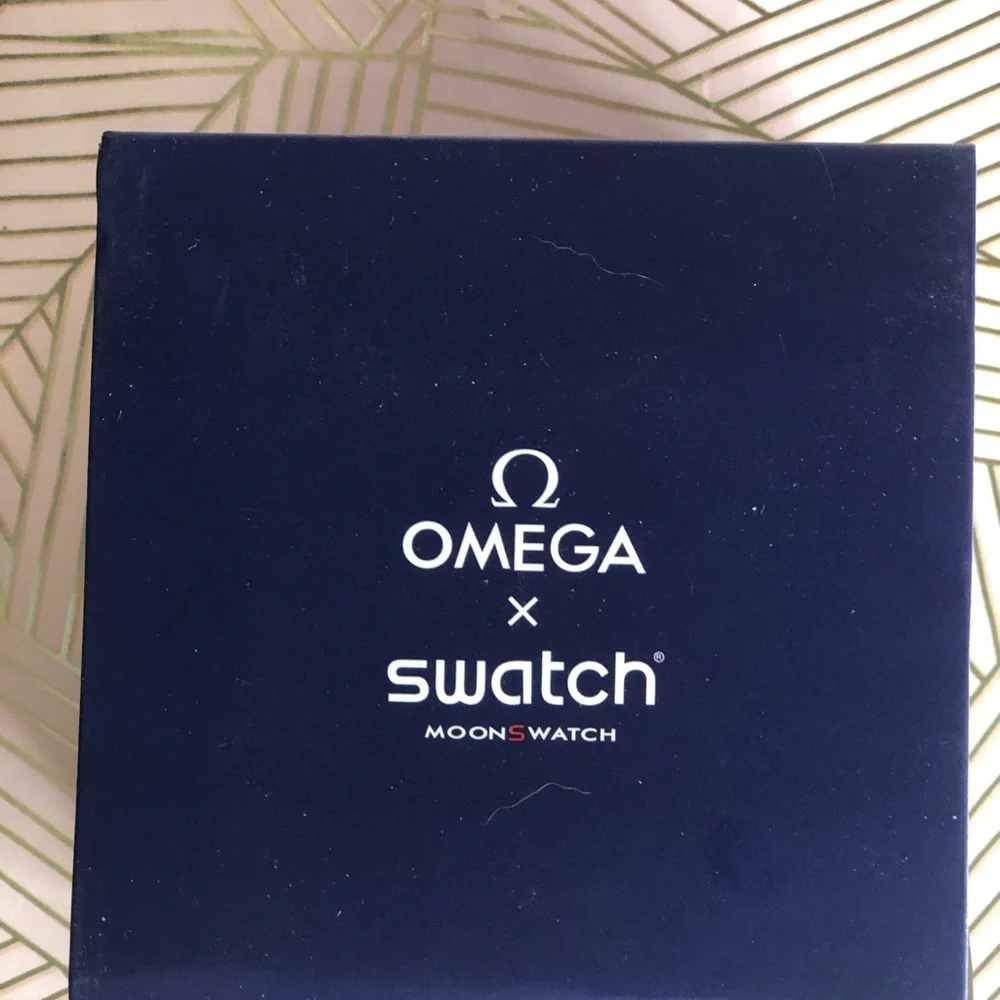 Omega x Swatch Mission to Earth-phase Moonshine Gold Watch